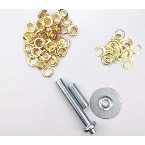 MLGB Grommet Tool Kit Grommet Setting Tool 60 Sets Grommets Eyelets 1/2 Inch Diameter for Leather Canvas Shower Curtains