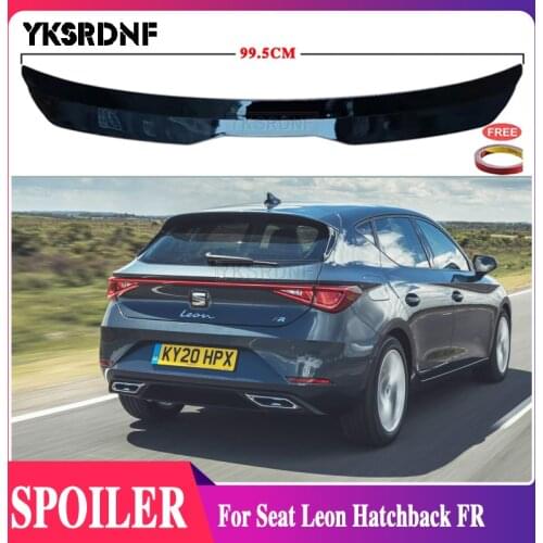 YKSRDNF For Seat Leon FR Hatchback 2020 2021 spoiler High Quality ABS Material Car Rear Wing Primer Color spoiler