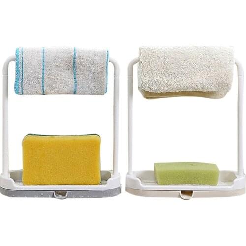 Household Drain Storage Racks Kitchen Towel Tableware Seasoning Bottle Storage Racks Bathroom Towl Finishing Storage Racks