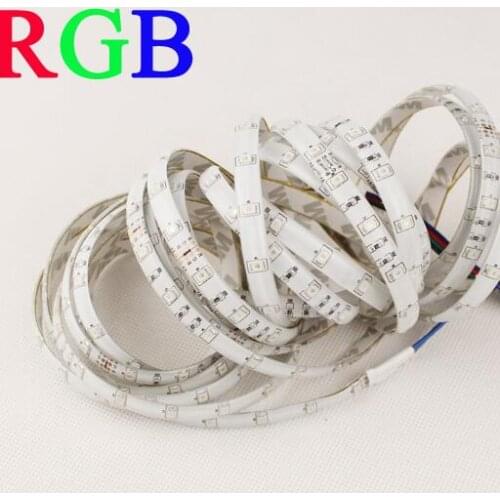RGB 300 LED strip light 5m 60LEDs/m SMD 2835 White Warm White Red Green Blue LED strip 12V Waterproof flexible Tape rope stripe