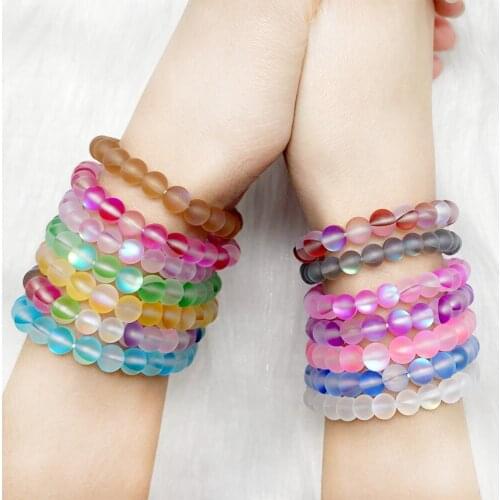 Luminous Bracelets for Girls Creative Gifts Stretch Rope Multicolor Bracelet Unique Modern Bracelets for Women 2020 Christmas