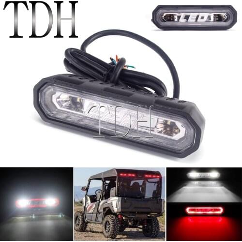 Universal Chase LED Taillight Strobe Running Brake Reverse Curtesy 5 Modes For Can-Am Polaris RZR Jeep Truck ATV UTV Tail Light