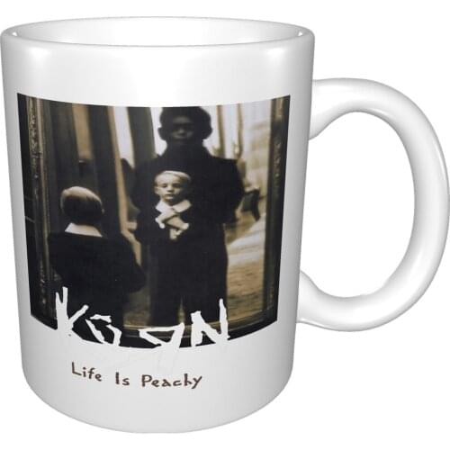 T 1996 Korn Life Is Peachy Album Vintage Mug Coffee Cup Coffee Mug Thermos 350 Boba
