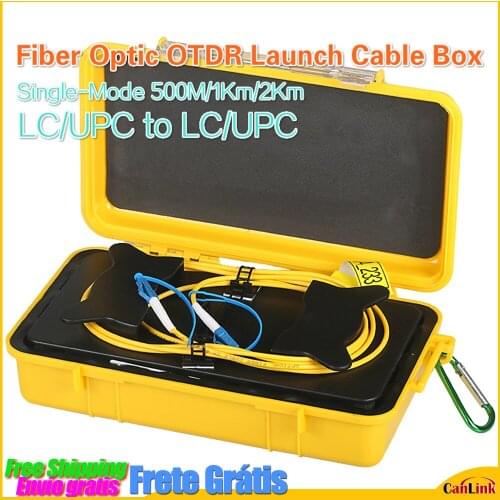 Fiber Optic OTDR Launch Cable Box LC/UPC to LC/UPC OTDR Zone Eliminator,Fiber Rings ,Single-Mode 1310/1550nm LC UPC