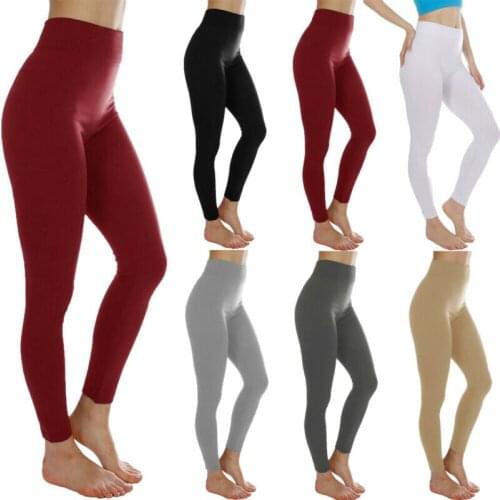 Hot Fleece Lined Legging for Women Winter Thermal Warm Full Length Legging Pant