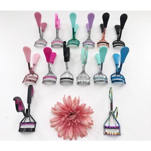 1 Piece Protable Colorful Eyelashes Curler Tweezer Curling Eye Lashes Clip Cosmetic Beauty Makeup Tool