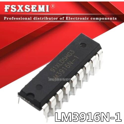 10pcs LM3916N-1 LM3916N LED bar graph display driver IC DIP-18