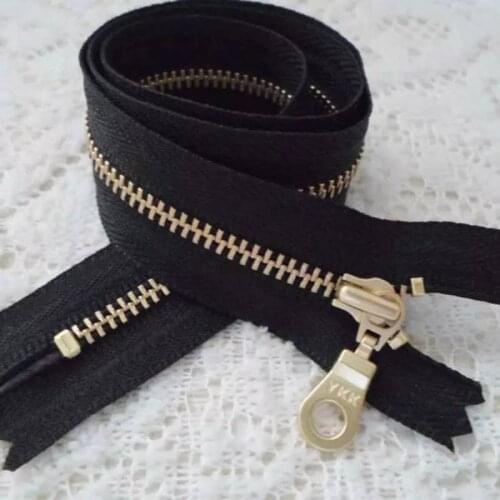 100 PCS/LOT LONG SHORT YKK METAL Zipper WHITE/BLACK CLOSE END FOR BAG Sewing Accessories WHOLESALE ART DIY