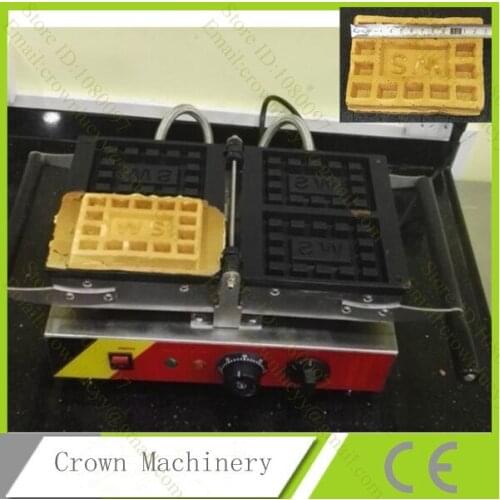 110V/220V Reversible Electric Rectangle Wafer machine ;Waffle pan waffle iron