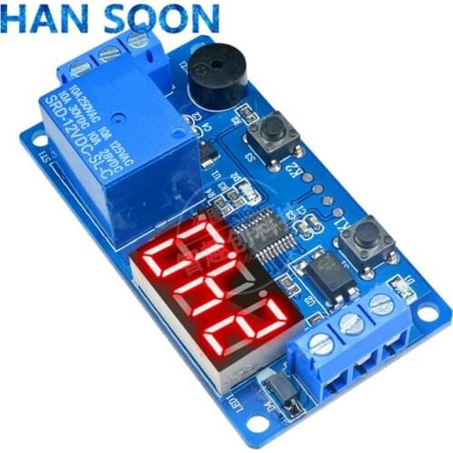 DC 12V LED Digital Time Delay Relay Module Timer Relay Time Control Switch Trigger Timing Board PLC Automation Car Buzzer