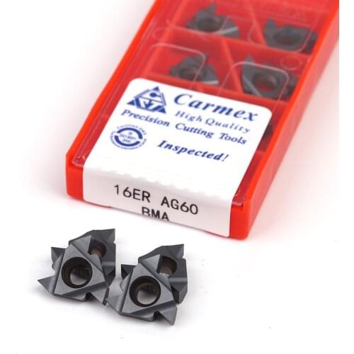 16IR AG60 A60 G60 AG55 A55 G55 BMA Thread turning tool Carbide Insert Threading CNC Lathe Cutter Tool