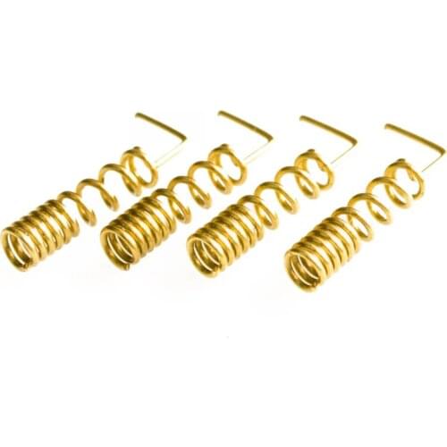 50pcs/lot GSM antenna spring 900/1800MHZ copper spiral coil winding antenna GSM antenna motherboard soldering; 0.8 x 5 x 24 mm