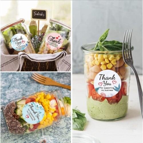 500pcs per roll Round Flower Thank You Stickers Seal Labels Stationery Scrapbooking Sticker gift party