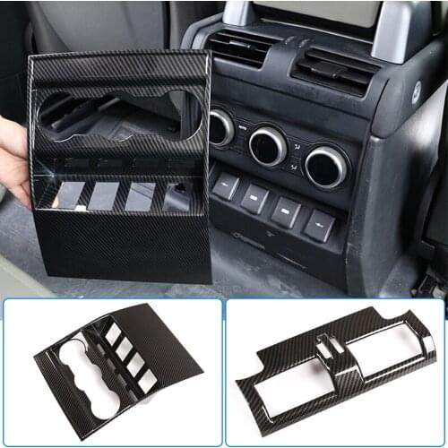 ABS Armrest Box Rear Row Air Conditioning Vent Frame Anti-kick Cover Trim,For Land Rover Defender 110 130 2020-21,Car Accessory
