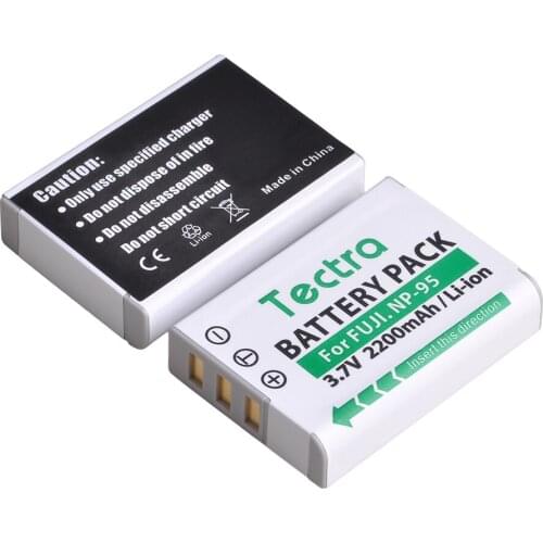 2pc 2200mAh NP-95 NP 95 FNP95 NP95 Rechargeable Battery for FUJIFILM F30 F31 F30fd F31fd 3D W1 X100T X100S X100 X-S1 3DW1