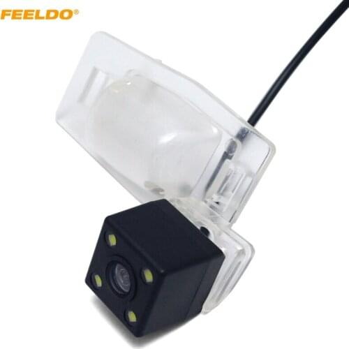 FEELDO 1Set Auto Rear View Car Camera with LED light for Mitsubishi Galant(2008-2011) Reversing Parking Camera