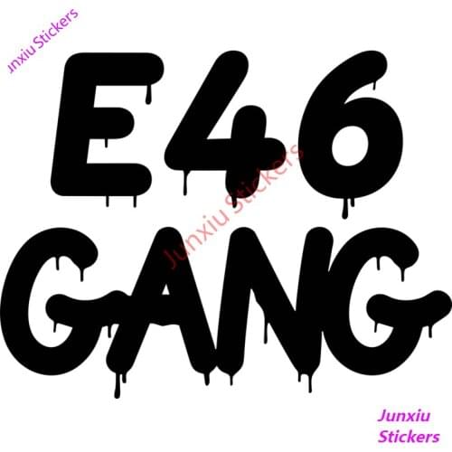 E46 Gang E60 Gang Car Stickers Decal Anime Cute Car Accessories Decoration Pegatinas Para Coche Occlusion Scratch Exterior