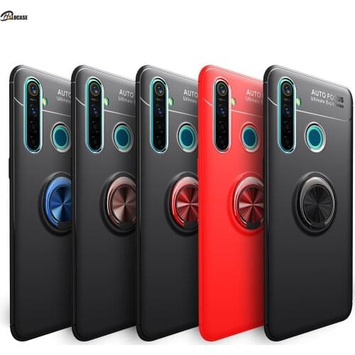 Car Holder Magnet Ring Phone Case Silicone Cover On For Oppo Realmi Realme C2 C3 C 2 3 3C RealmeC3 RealmiC3 3/4 32/64 GB Global