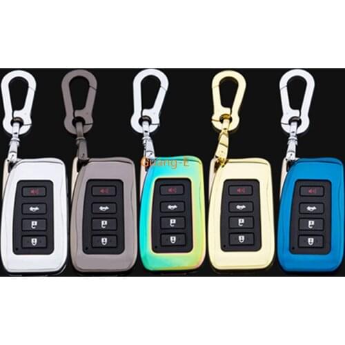 Car Galvanized/Zinc Alloy Key Bag Case Cover Keys Holder With Chain For Lexus RX200t/Nx200t/Es250/Es300h