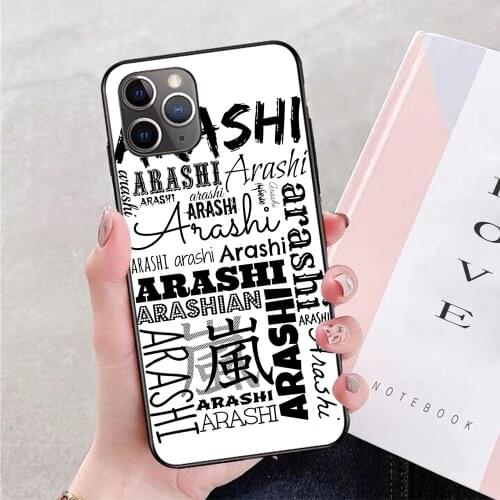 Arashi Text Phone Case For iPhone 11 Pro X XR XS Max 6 7 8 plus Samsung S8 S9 S10 S20 A10 A50