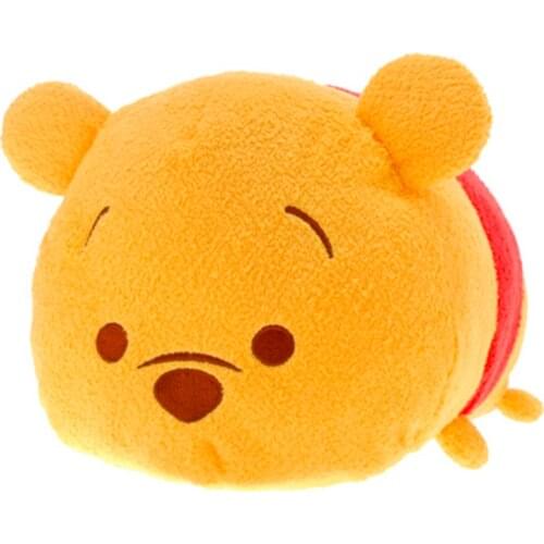 DISNEY TSUM TSUM Medium Size Pooh Stitch Minnie Mouse Stuffed Plush Toys Soft Kawaii Plush Dolls Gifts for Kids