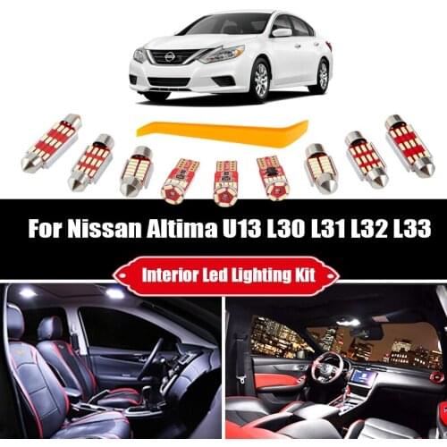 For Nissan Altima U13 L30 L31 L32 L33 1993-2019 2020 Canbus Vehicle LED Interior Map Dome Light Kit Car Lamp Accessories