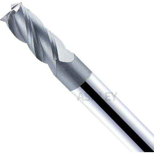 CNC machining center milling cutter with flat head and four edges made of tungsten steel for 55 degrees stainless steel