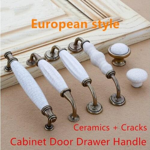Ceramic Furniture Handle Kitchen Knobs Cabinet Knobs and Handles Drawer Pulls Cupboard Handles Antique Ceramic Knobs