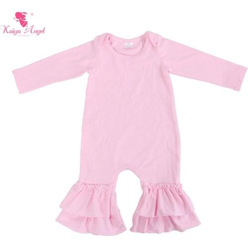 2018 Hot Factory Wholesale Newborn Long Sleeve Floral Clothes Infant Children Sets Jumpsuit Christmas Halloween Baby Rompers