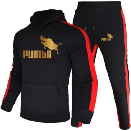 Mens Sets Hoodies+Pants Autumn Winter Hooded Sweatshirt Men Sweatpants Fashion Hoodie Hip Hop Pullover Stripe Patchwork Hoody