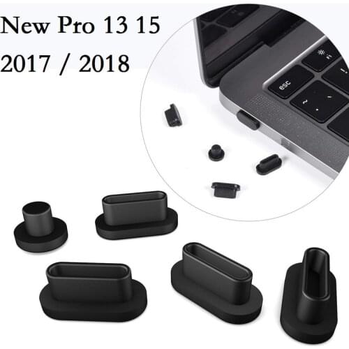 Soft Silicon for Macbook new Pro 13 Pro 15 2018 Touch bar A1989 A1990 Dust plug USB Ports Anti-Dust Plug 2 pcs/lot