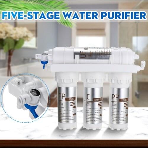 New 3+2 Ultrafiltration Drinking Water Filter System Home Kitchen Water Purifier With Faucet Tap Water Filter Cartridge Kits