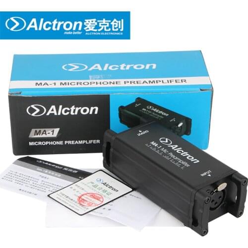 Original Alctron MA-1 mic amp for Dynamic mic and passive ribbon mic microphone amplifier