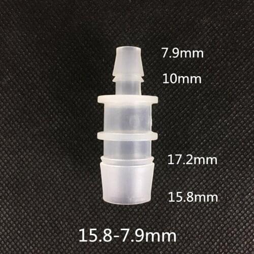 15.8-7.9mm plastic connectors, hose adaptors, reducing couplings