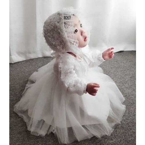 Baby infant girl princess TUTU dress christening baptism wedding party baby shower gift family picture photo shooting dress