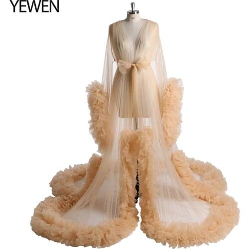 Plus Size Maternity Dresses for Photo Shoot Tull Pregnancy Dress Photography Props Maxi Gown Dresses for Pregnant Women YEWEN