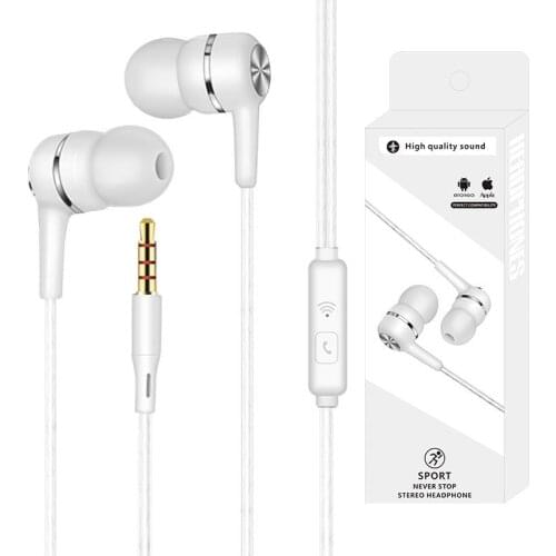 Wired Headset Earphone with Microphone Hands Free for Tablet PC Phone