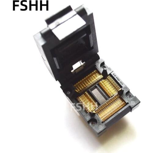 QFP80 TEST SOCKET TQFP80 LQFP80 SOCKET IC51-0804-819-6 0.8mm 16x20mm