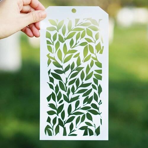 12*24 cm Leaf Stencil for Scrapbooking Painting album Paper Card Making Craft Decorative Embossing Template