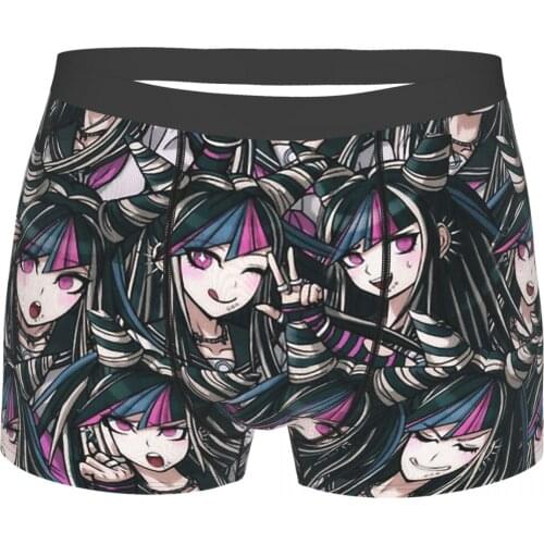 Danganronpa Makoto Naegi Monokuma Komaru Kaede Game Ibuki Mioda Underpants Homme Panties Man Underwear Print Shorts Boxer Briefs