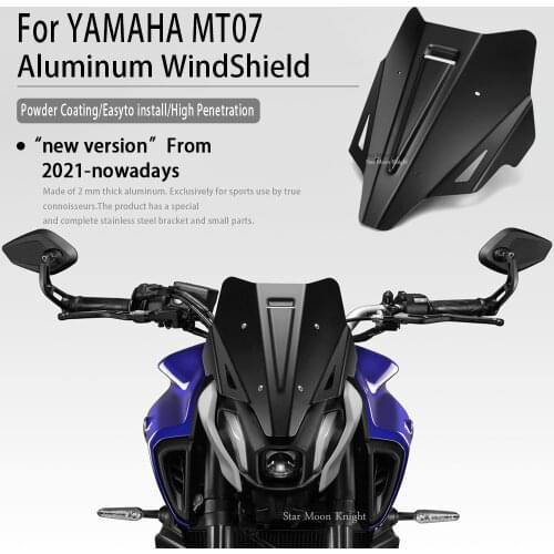 Fit For YAMAHA Mt07 mt 07 MT-07 2021 MT - 07 Motorcycle windshield moto windscreen Wind Deflector screen Shield board accessory