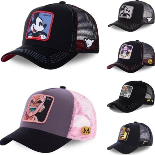 High Quality Disney Star Wars Anime Snapback Cotton Baseball Cap Men Women Hip Hop Dad Mesh Trucker Hat Dropshipping