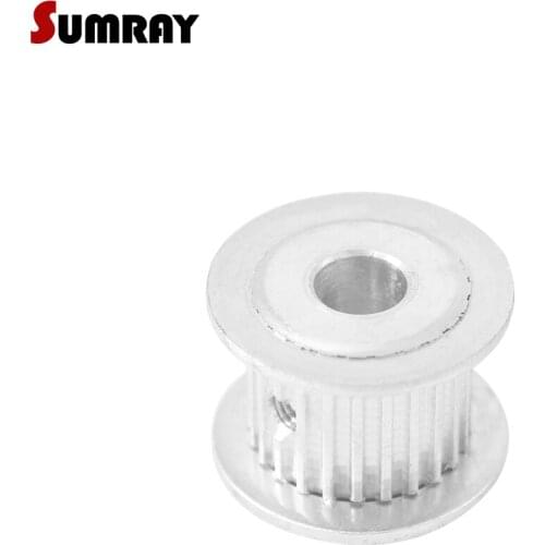 SUMRAY 3M 24T Timing Pulley 5/6/6.35/7/8/10/12mm Inner Bore CNC Belt Pulley 11mm Belt Width Toothed Pulley Wheel for CNC Machine