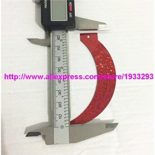 100pcs 85*17MM Laser Red Cat Tail Paillettes Sequin sickle shapes sewing Sequins for Wedding Craft decoration