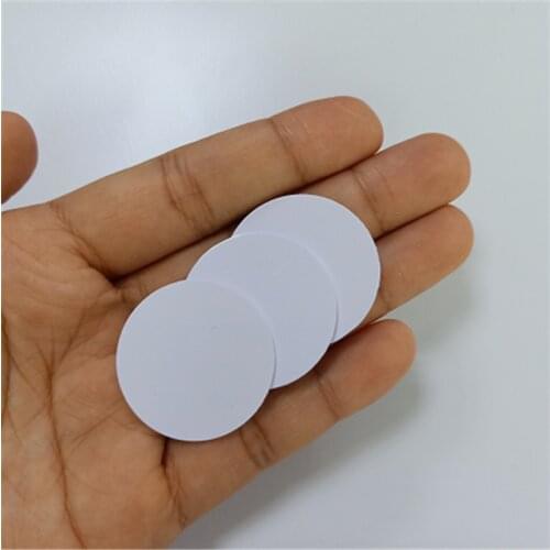 1000pcs 25mm Factory sale Waterproof PVC 125Khz T5577 Disc Tag