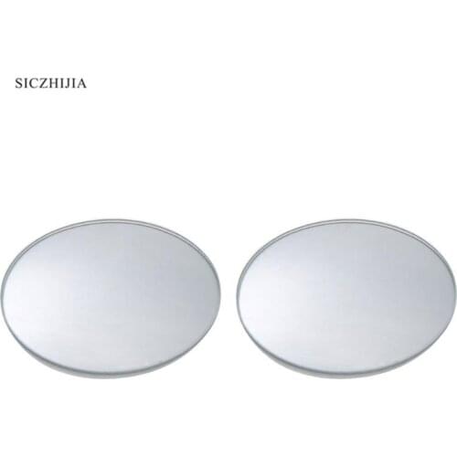 2 360 degree frameless car small round mirror wide convex rear view blind zone car glass mirror for Toyota Camry Corolla RAV4