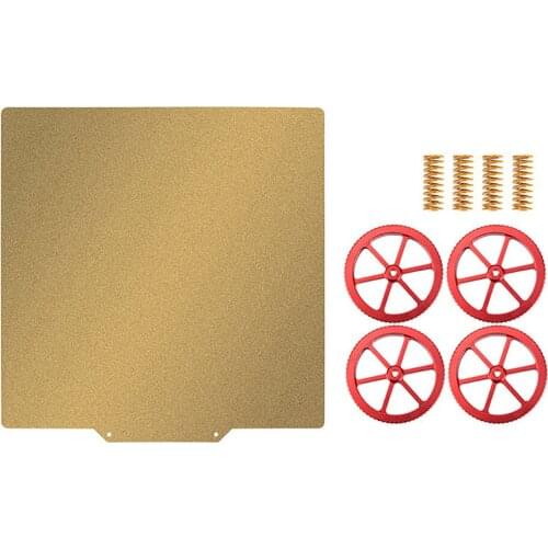 235*235mm PEI Steel Plate Heated Bed Cover+Hand Twist Leveling Nut + Hotbed Springs kit for Ender-3 3D Printing Accessories