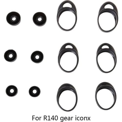 3Pair Silicone Protective Case Cover Shell Protector Kits for samsung Gear iConX SM-R140 Bluetooth Earphones Accessories