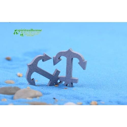 4 Pcs Miniature Garden Furniture DIY Lovely Cute Boat Anchors Decoration Fairy Garden For Miniature Garden