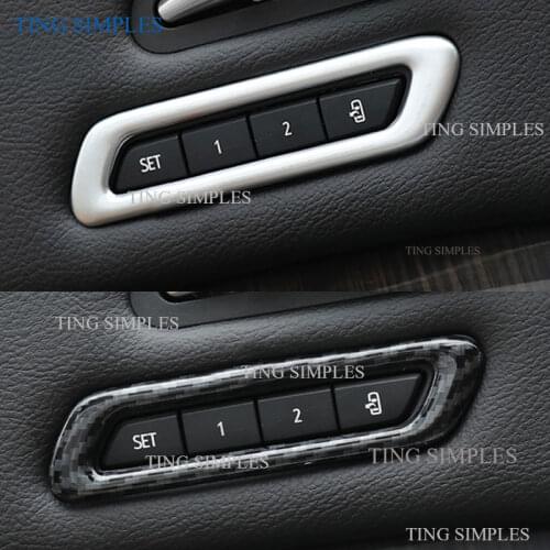 Auto cover for Cadillac XT5 2015 2016 2017 2018 2019 2020 ABS chrome seat memory adjustment switch button knob trim accessories